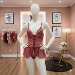 Sexy Lingerieset Dames – Kanten Babydoll met Open Slip