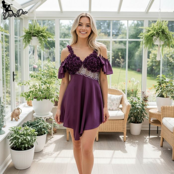 Slaapmode dames luxe, babydoll - Image 1