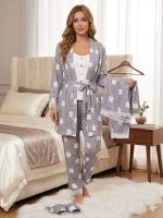 Dames Pyjama Set  Kattenprint - Image 4