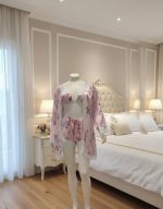 Lingerie Set met Kimono, Shorts & Bralette