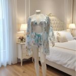 Lingerie Set met Kimono, Shorts & Bralette