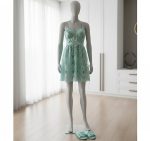 Dames babydoll satijn kant - Image 2