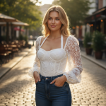 Chique Feestelijke Dames Top