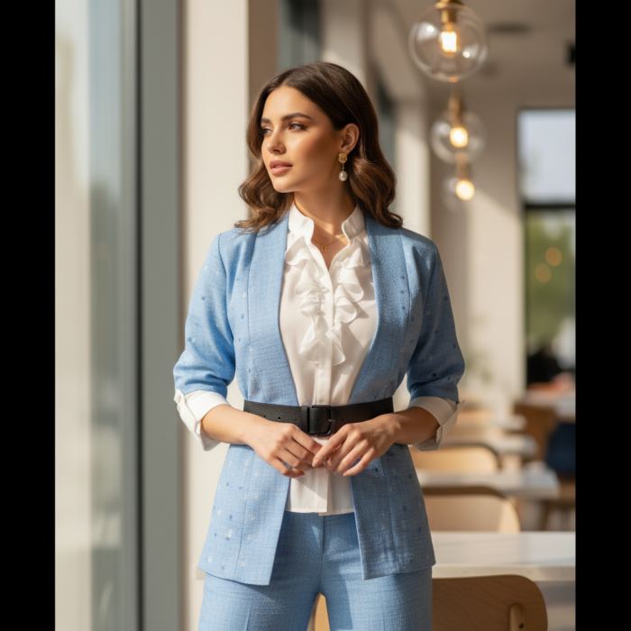 Dames Zomerpak – Vest, Broek en Tuniek - Image 3