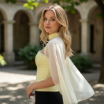 Damesblouse met Chiffon Mouwen – Elegant, Modern & Stijlvol - Image 3