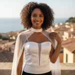 Damesblouse met Chiffon Mouwen – Elegant, Modern & Stijlvol - Image 4