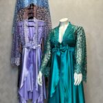 Luxe Satijnen Kimono Set met Glitter Kant – Verleidelijke Lingerie