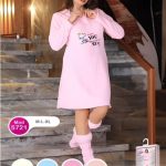 Dames fleece nachthemd set