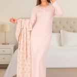 dames nachtjurk met kamerjas