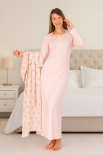 dames nachtjurk met kamerjas