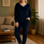 Dames Winter Pyjama Set van Velours