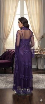 Nachtmode set met Kant & Tule | Elegante Lange Nachtjurk – Romantische Lingerie – 2-delig - Image 2