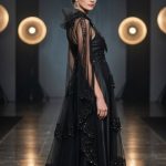 Nachtmode set met Kant & Tule | Elegante Lange Nachtjurk – Romantische Lingerie in Retro Stijl, 2-delig