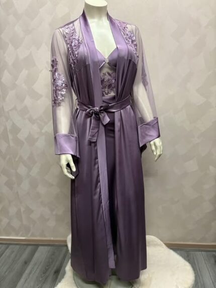 Luxury nightgown and robe