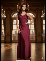 Luxe Zijde Nachtjapon met Verenaccent - Image 2