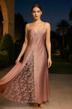 Satijnen Nachtjapon Dames – Lang - Image 2