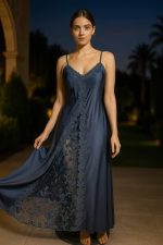 Satijnen Nachtjapon Dames – Lang - Image 3