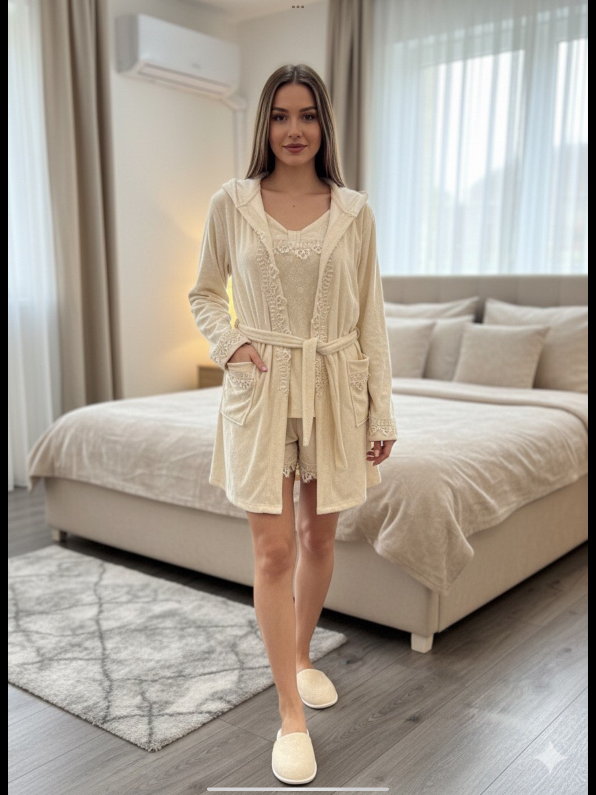 5 piece pajama set Dames pyjama set luxe 5-delige fluwelen - Image 1