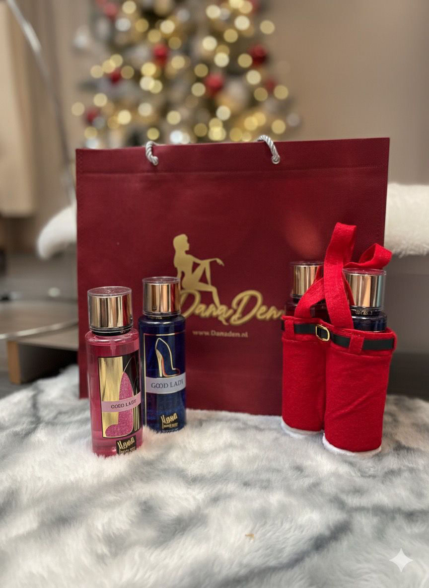 Christmas beauty package Kerstcadeaupakket – Luxe Bodymists & Kerst Tas - Image 1