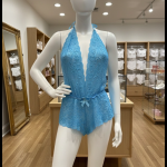 Luxe Kanten Lingerie Romper – Babydoll Style – Halter Damesbody met Strikdetail