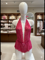 Luxe Kanten Lingerie Romper – Babydoll Style – Halter Damesbody met Strikdetail - Image 5