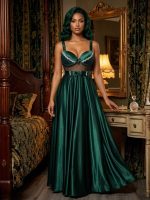 Emerald Elegance Gala Jurk - Image 2
